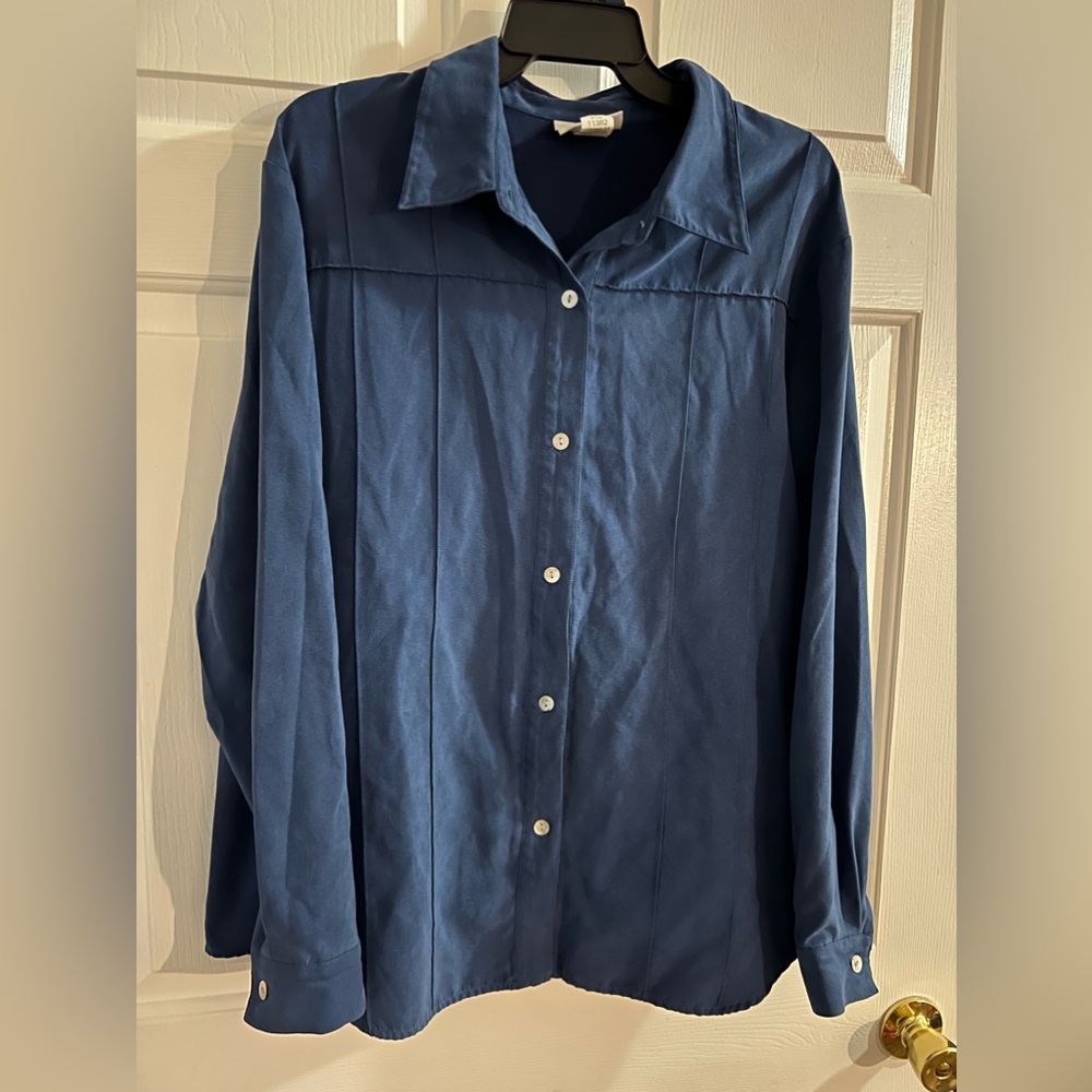 Vintage Graff Faux-Suede Button Down 🔥
